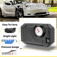 DC12V Multifunktionaler Mini Tragbarer Auto-Luftkompressor Notlicht Zeiger Druckmesser für Autos und Bälle (12 Monate Garantie)