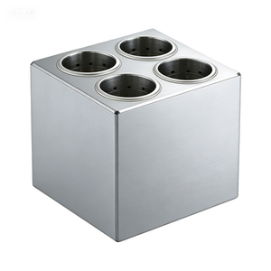Support de rangement pour couverts en acier inoxydable, boîte à fourchettes et couteaux, équipement de buffet pour restaurant occidental - Product Image 1