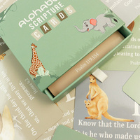 Tarjetas de Memoria Impresas Personalizadas con Caja - Tarjetas de Aprendizaje del Alfabeto, Color y Diseño Personalizados, Papel Resistente, Uso Familiar