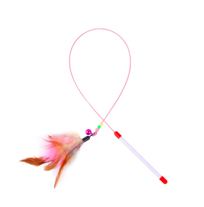 Großhandel Fabrik Katzenangel Interaktives Katzenspielzeug Feder Katzenstock Spielzeug - Product Image 6