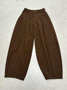 Pantalones de Pana Estilo Hip Hop Vintage, Transpirables, Ecológicos, 100% Poliéster, Corte Cómodo, Pierna Ancha, Detalle Plisado, Dobladillo Curvo - Product Image 2