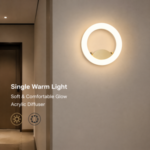 Modern Acrylic Led <b>Wall</b> <b>Light</b> Round Warm White Indoor Decorative <b>Wall</b> Mounted Bedroom Living Room Corridor 4W 7W - Product Image 3
