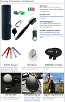 Outil Divot de golf personnalisé avec marqueur de balle Outil de réparation en métal de qualité supérieure pour accessoires de golf