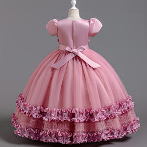 Robe de demoiselle d'honneur bouffante pour filles, costume de Noël pour enfants, robe de soirée pour concours de beauté, robes de demoiselle d'honneur pour filles, robe de bal de princesse pour mariage - Product Image 3