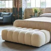 Pouf carré moderne en velours, chaise de relaxation, tabouret de canapé pour salon et pied de lit, avec fonctionnalité douce et confortable