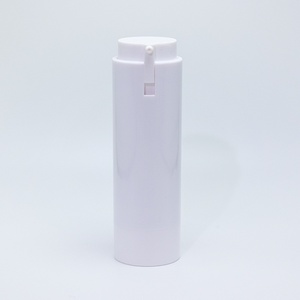 Nouvelle conception de flacon pompe sans air en plastique noir double PP AS 50 ml, remplaçable, pour cosmétiques, flacons de crème pour le visage et de sérum 30 ml - Product Image 5