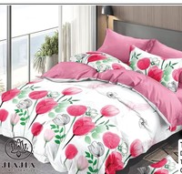 Grande Vente Parure de Lit 6 Pièces en Coton AB Design pour Lit King Size (2 Draps et 4 Taies d'Oreiller)