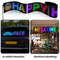 Écran publicitaire LED matriciel flexible, contrôlé par application Bluetooth, écran LED souple pliable pour signalétique de grande taille en magasin