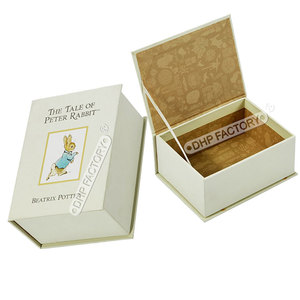 Custom Logo Magnetic Closure Decorative Gold Hot Stamping Rigid Cardboard Fake Hidden <strong>Book</strong> Shaped Cosmetic <strong>Gift</strong> Box Packaging - Product Image 4