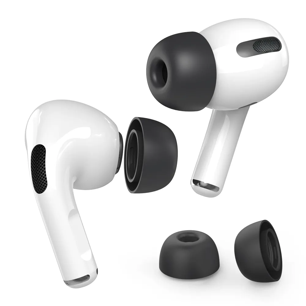 AhaStyle 프리미엄 실리콘 귀 팁 AirPods 프로 편안한 이어폰 디자인 실리콘 귀 후크 더 나은 소음 취소