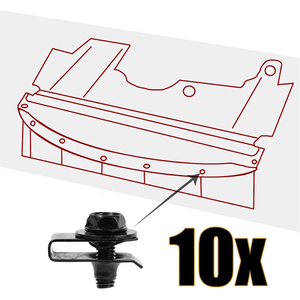 5 peças Parafusos de Fixação e Presilhas em U M6 para Tampa do Motor e Protetor de Respingos Automotivo - Product Image 4