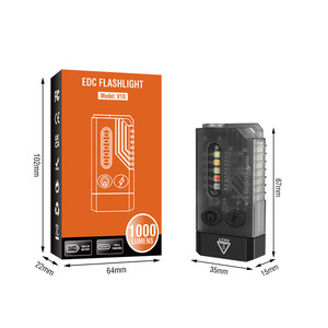 Venta al por mayor <span class=keywords><strong>Boruit</strong></span> V10 1000 Lumen Mini <span class=keywords><strong>linterna</strong></span> Led de alta potencia 12 modos de luz Uv <span class=keywords><strong>linterna</strong></span> de bolsillo multifuncional con luz Redline - Product Image 1