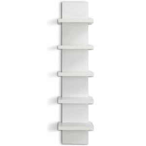 Étagères murales verticales étroites flottantes blanches personnalisables pour la décoration de la maison - Product Image 4