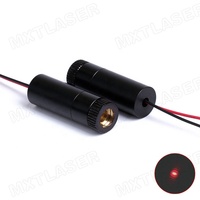 Module de diode laser rouge D12X45mm à mise au point réglable 635nm 650nm 1mW--200mW de qualité industrielle avec pilote APC/ACC