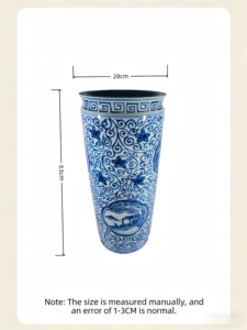 Jardinière en porcelaine <span class=keywords><strong>de</strong></span> Jingdezhen, peinte à la main, motif ajouré bleu et blanc, écologique, durable, pour jardin extérieur - Product Image 3