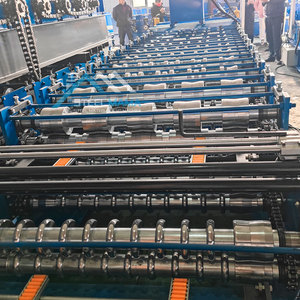 Haute qualité 5V/trapézoïdal IBR/tôle ondulée Double pont rouleau formant la Machine Double couche toit faisant la Machine - Product Image 5