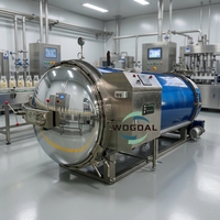 Nouvel autoclave de stérilisation alimentaire à pulvérisation d'eau entièrement automatique