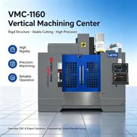 Centro de Fresado CNC Vertical de Servicio Mediano LEYO VMC 1160, Cono de Husillo BT40, Sistema de Control FANUC