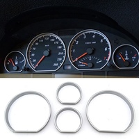Accessoires de voiture intérieur décoratif Chrome Speedometer Gauge Dial dashboard Ring decoration Bezel Trim pour BMW 3 Series E46 M3