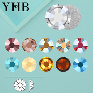 YHB 202~227 Cristales de Electrochapado en Frío, Adhesivos Planos, Sin Calor, para Bolsos, Uñas, Arte, Tela, Decoración de Prendas, Manualidades - Product Image 1