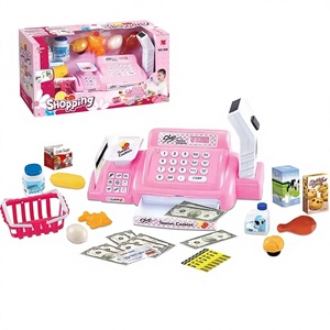 Juego de Juguetes de <span class=keywords><strong>Caja</strong></span> <span class=keywords><strong>Registradora</strong></span> de Supermercado con Certificación BIS para Niños, con Sonido, Luz y Pantalla, para Juegos de Simulación de Compras - Product Image 1