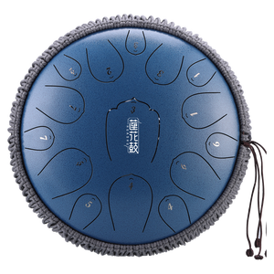 Hluru Lotus Stalen Tongtrommels 15-Noot 13-Inch Hoogwaardige Koolstofstalen Tanktrommel Etnisch Hanpan Percussie-Instrument - Product Image 4