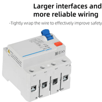 Disjoncteur différentiel magnétique Chint RCCB NL1-63 2P 63A 30mA 6kA