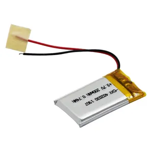 BIS Certificate Real Capacity Hot Selling Rechargeable Lithium Polymer Battery 3.7V 402030P Capacity 200mAh Lithium Battery