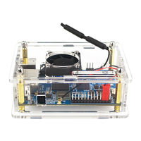 Boîtier de protection transparent en acrylique Orange Pi 3 LTS avec ventilateur de refroidissement Refroidissement actif pour Orange Pi 3lts