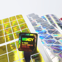 Autocollants en PVC avec code-barres holographique, vente en gros, logo personnalisé anti-contrefaçon, étiquettes holographiques adhésives imperméables, forte adhérence