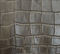 Vente directe usine – Tissu rétro en PU gaufré effet crocodile, aspect ciré vintage, qualité supérieure pour vêtements