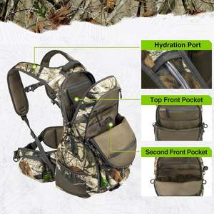 Free sample Large Capacity Durable 40L <b>Molle</b> Sports Camouflage Tactic Hiking Hunting Nylon <b>Bag</b> Outdoor Tactical Backpacks - Product Image 4