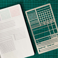 Marque-page personnalisé de pochoir en métal d'acier inoxydable de découpage de laser pour des journaux de balle