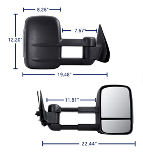 Espejo Lateral Cromado XMAXVISION de Alta Calidad para Mitsubishi Triton 2015-2022, Volante a la Derecha, Nuevo, con Señal Eléctrica de Remolque, 1 Año de Garantía - Product Image 2