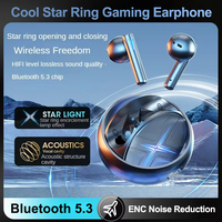 Écouteurs intra-auriculaires Bluetooth pour jeux électroniques SP31 E-sports 360 °   Casque sans fil TWS Hi-Fi stéréo à réduction de bruit ENC avec anneau rotatif Cool Star