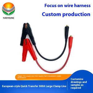 Estilo Europeu 500A Grande Braçadeira Fio UL1015 6AWG Cabo De Alimentação Rápida Pure Copper Jacaré Braçadeira Bateria Clipe GB Jacaré Clipes - Product Image 3