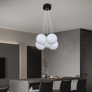 Suspension SkyCam en verre nordique de petite taille, luminaire design E27 <span class=keywords><strong>avec</strong></span> câble de suspension - Product Image 2
