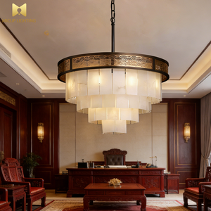 Lustre suspendu créatif de luxe italien pour intérieur, design suspendu, style espagnol classique, en albâtre - Product Image 2