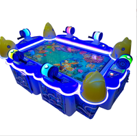 Machine de jeu de pêche pour enfants à monnayeur Banana Land 6 joueurs |   Jeu d'arcade de pêche au poisson pour parc d'attractions