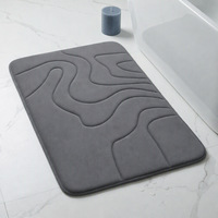 Tapis antidérapant à séchage rapide en mousse à mémoire de forme, tapis de couloir matelassé en polyester de qualité supérieure, tapis de salle de bain, paillasson d'entrée, tapis de sol