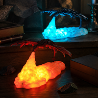 Lampe de nuit LED rechargeable PLA Dragon de Glace, Décoration de bureau, Cadeau fantaisie pour les fans de dragons