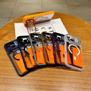 Funda Magnética Metálica de TPU+PC Naranja 2026 a la Moda, Antigolpes y Anticaída para iPhone 17, 17 Pro, 17 Air, 17 Pro Max - Product Image 6