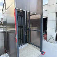 Hızlı Kurulum Alüminyum Profil Çift Vidalı Tahrikli Dişlisiz Çekişli 3 Katlı 400kg Yük Kapasiteli 0.15m/s Hızlı Ev Asansörü
