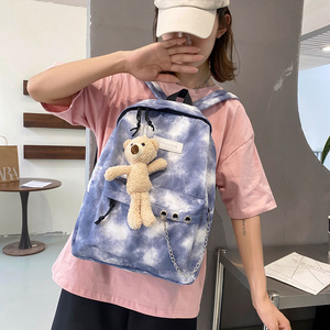 Thời trang TIE DYE sinh viên Ba lô Ba Lô Cô Gái Đại Học trường Túi máy tính xách tay Túi Sách vải phụ nữ Ba lô du lịch Ba lô - Product Image 3