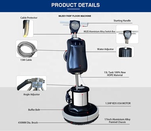 MLEE-170DF 17 pollici Single Disc lucidatura del pavimento ceretta macchina multifunzionale per la pulizia dei tappeti - Product Image 3