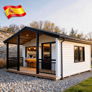 Maison de conteneur de luxe préfabriquée 40 pieds extensible, 72 m², maison mobile avec cuisine et toilettes, petites maisons de vacances - Product Image 1