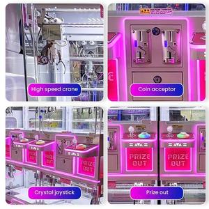 Customized Double-player Mini Coin Operated Claw <b>Machine</b> Indoor Arcade Entertainment Toy Crane Metal Structure One Year Warranty - Product Image 2