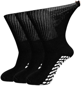 Wholesale Custom Crew Thick Sports Non-slip Athletic Soccer <b>Grip</b> <b>Socks</b> for Men Custom Logo Material for Your Brand - Product Image 1