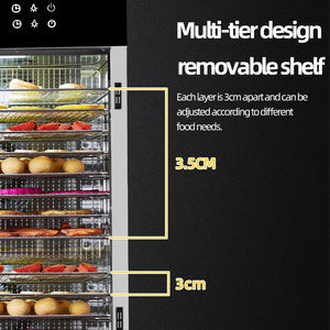 مجفف طعام تجاري ذو صواني مع مراوح لتجفيف اللحوم والفواكه، آلة تجفيف للحوم والخضروات في الصناعة - Product Image 6