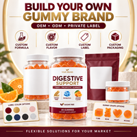 Gummies Probiotiques à Base de Fibres Sans Sucre Saveur Orange – Complément Quotidien pour la Santé Digestive – Marque Personnalisée OEM ODM – Vente Directe Usine